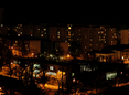 Pécs éjszakai képe a kórtermekből